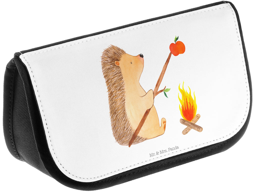 Kosmetiktasche Igel grillt Kosmetikbeutel, Kulturtasche, Kulturbeutel, Schminktasche, Make-Up Tasche, Tiermotive, Gute Laune, lustige Sprüche, Tiere, Igel, Grillen, Ziele, Motivation, arbeitslos, Sinn des Lebens, Spruch