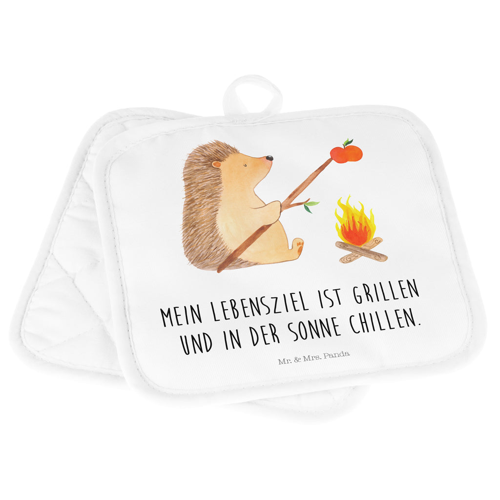 2er Set Topflappen  Igel grillt Topflappen, Topfuntersetzer, Ofenhandschuh, Topflappen Set, Topflappen lustig, Topflappen mit Spruch, Tiermotive, Gute Laune, lustige Sprüche, Tiere, Igel, Grillen, Ziele, Motivation, arbeitslos, Sinn des Lebens, Spruch