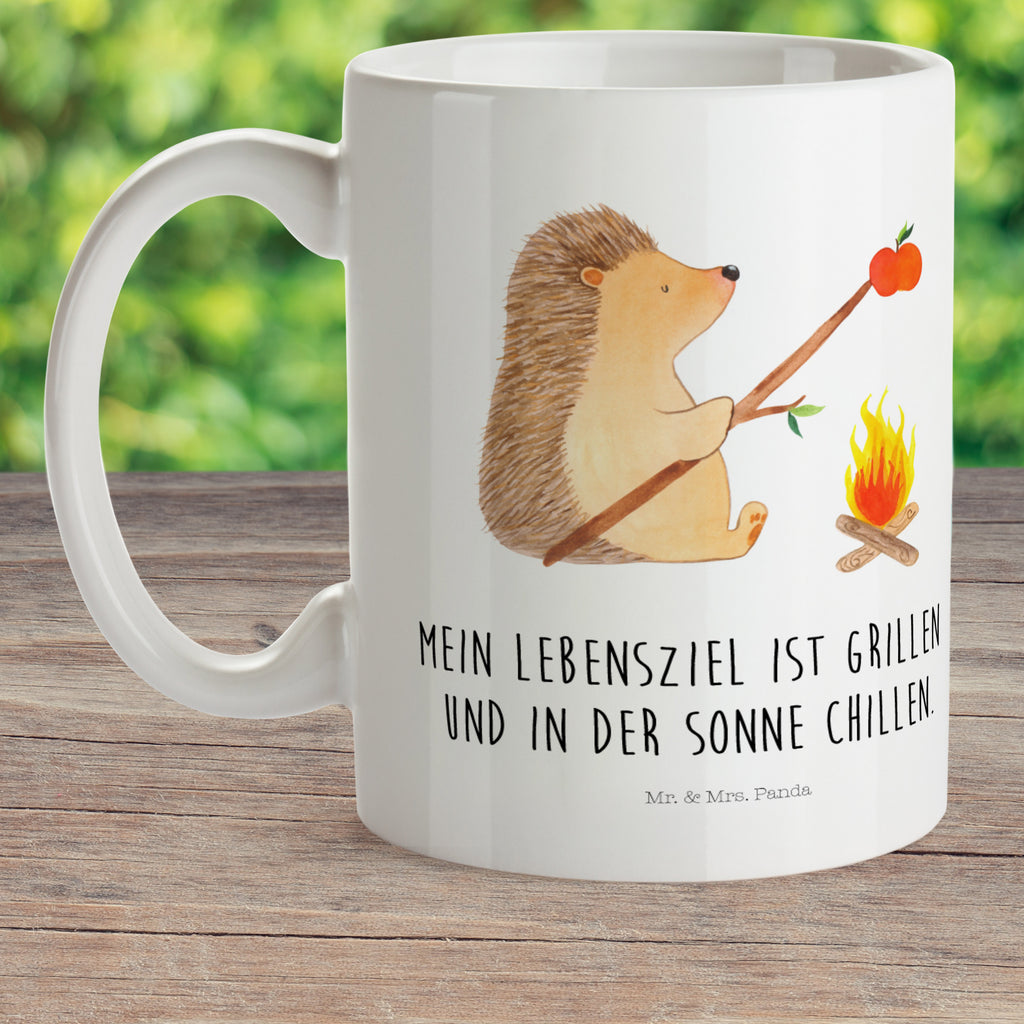 Kindertasse Igel grillt Kunststoff Tasse, Kindergarten, Tasse, Trinkbecher, Camping Becher, Kaffeetasse, Kunststoffbecher, Kindergartenbecher, Outdoorgeschirr, Kunststoffgeschirr, Reisebecher, Reisetasse, Kinderbecher, Tiermotive, Gute Laune, lustige Sprüche, Tiere, Igel, Grillen, Ziele, Motivation, arbeitslos, Sinn des Lebens, Spruch
