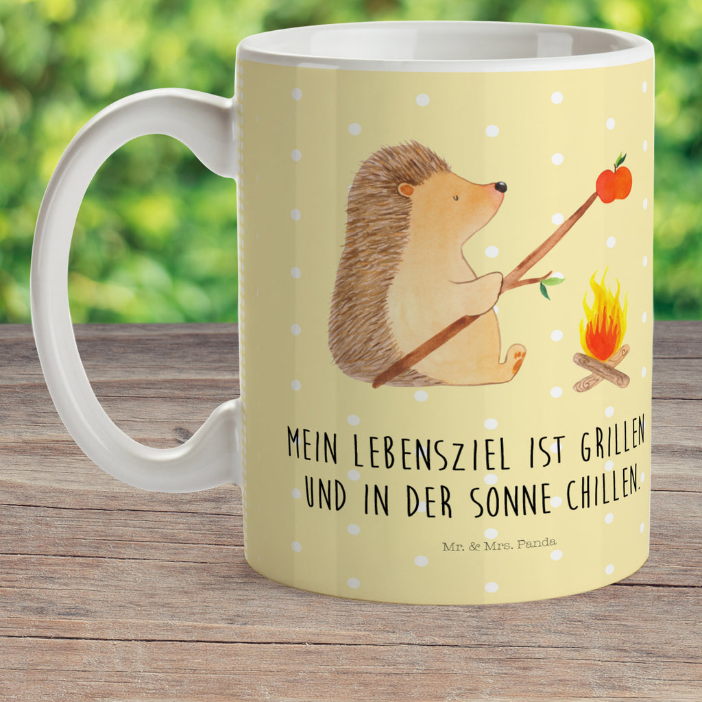 Kindertasse Igel grillt Kunststoff Tasse, Kindergarten, Tasse, Trinkbecher, Camping Becher, Kaffeetasse, Kunststoffbecher, Kindergartenbecher, Outdoorgeschirr, Kunststoffgeschirr, Reisebecher, Reisetasse, Kinderbecher, Tiermotive, Gute Laune, lustige Sprüche, Tiere, Igel, Grillen, Ziele, Motivation, arbeitslos, Sinn des Lebens, Spruch