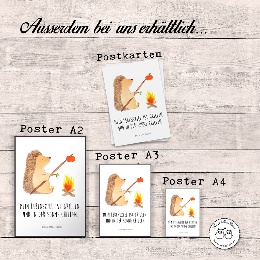 Poster Igel grillt Poster, Wandposter, Bild, Wanddeko, Küchenposter, Kinderposter, Wanddeko Bild, Raumdekoration, Wanddekoration, Handgemaltes Poster, Mr. & Mrs. Panda Poster, Designposter, Kunstdruck, Posterdruck, Tiermotive, Gute Laune, lustige Sprüche, Tiere, Igel, Grillen, Ziele, Motivation, arbeitslos, Sinn des Lebens, Spruch