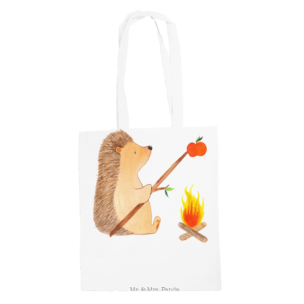 Tragetasche Igel grillt Beuteltasche, Beutel, Einkaufstasche, Jutebeutel, Stoffbeutel, Tiermotive, Gute Laune, lustige Sprüche, Tiere, Igel, Grillen, Ziele, Motivation, arbeitslos, Sinn des Lebens, Spruch