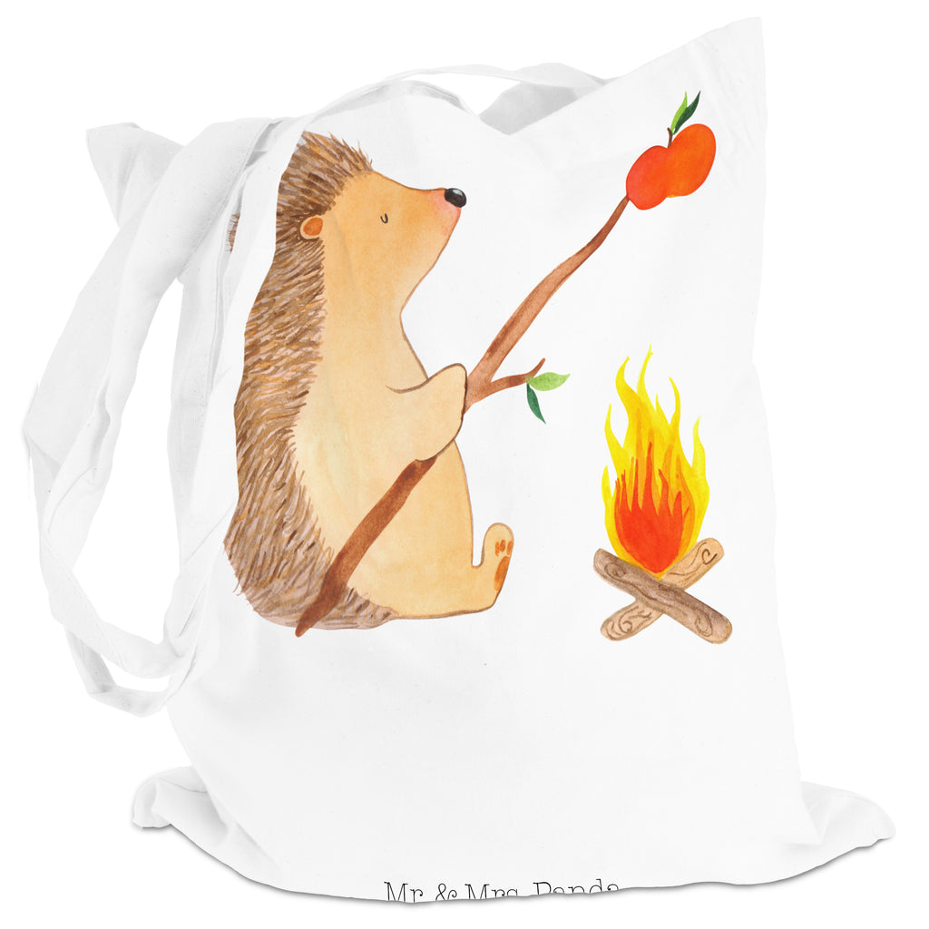 Tragetasche Igel grillt Beuteltasche, Beutel, Einkaufstasche, Jutebeutel, Stoffbeutel, Tiermotive, Gute Laune, lustige Sprüche, Tiere, Igel, Grillen, Ziele, Motivation, arbeitslos, Sinn des Lebens, Spruch