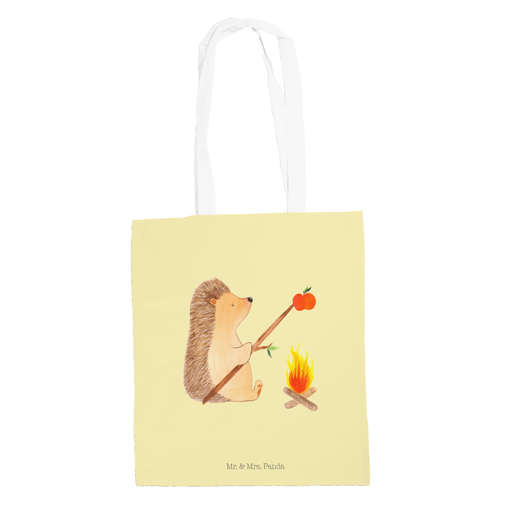 Tragetasche Igel grillt Beuteltasche, Beutel, Einkaufstasche, Jutebeutel, Stoffbeutel, Tiermotive, Gute Laune, lustige Sprüche, Tiere, Igel, Grillen, Ziele, Motivation, arbeitslos, Sinn des Lebens, Spruch