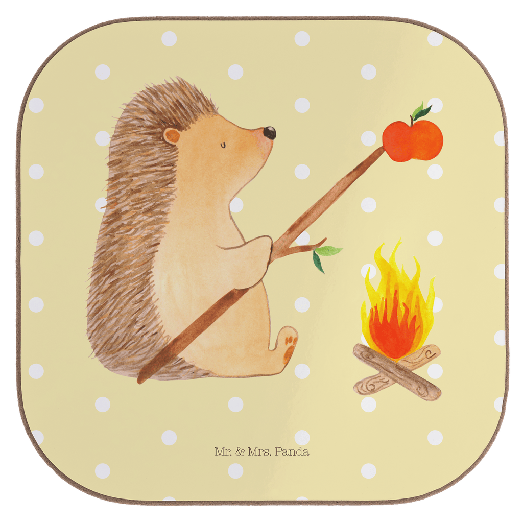 Quadratische Untersetzer Igel grillt Bierdeckel, Glasuntersetzer, Untersetzer Gläser, Getränkeuntersetzer, Tiermotive, Gute Laune, lustige Sprüche, Tiere, Igel, Grillen, Ziele, Motivation, arbeitslos, Sinn des Lebens, Spruch