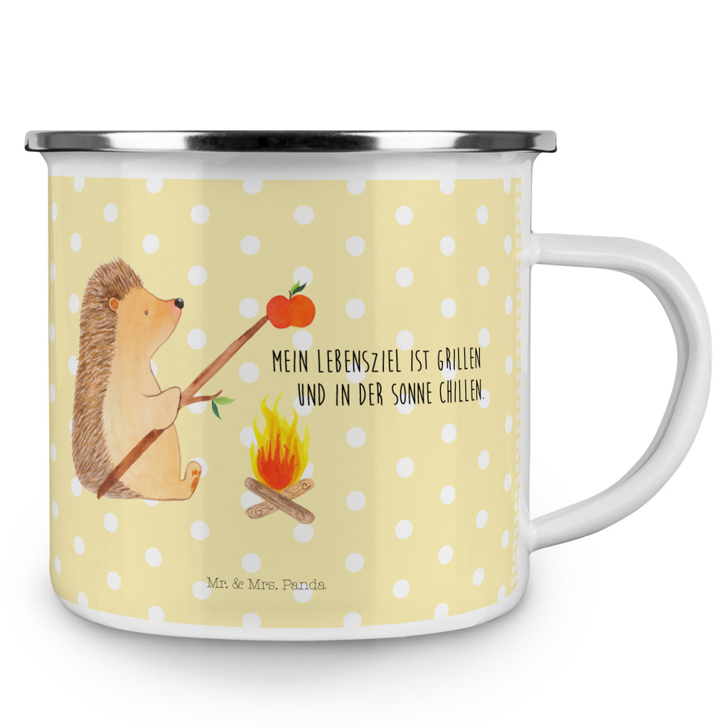 Camping Emaille Tasse Igel grillt Campingtasse, Trinkbecher, Metalltasse, Outdoor Tasse, Emaille Trinkbecher, Blechtasse Outdoor, Emaille Campingbecher, Edelstahl Trinkbecher, Metalltasse für Camping, Kaffee Blechtasse, Camping Tasse Metall, Tiermotive, Gute Laune, lustige Sprüche, Tiere, Igel, Grillen, Ziele, Motivation, arbeitslos, Sinn des Lebens, Spruch