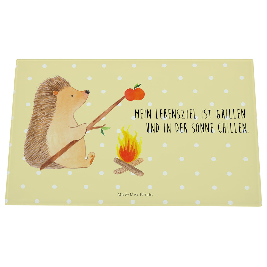 Medium Glas Schneidbrett Igel grillt Glasschneidebrett, Schneidebrett, Tiermotive, Gute Laune, lustige Sprüche, Tiere, Igel, Grillen, Ziele, Motivation, arbeitslos, Sinn des Lebens, Spruch
