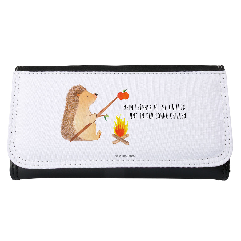 Damen Portemonnaie Igel grillt Portemonnaie, Portemonee, Geldbörse, Damen, Groß, XXL, Geldbeutel, Portemonnaies, Tiermotive, Gute Laune, lustige Sprüche, Tiere, Igel, Grillen, Ziele, Motivation, arbeitslos, Sinn des Lebens, Spruch