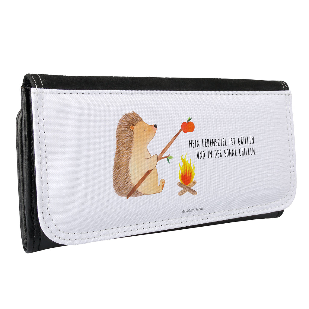 Damen Portemonnaie Igel grillt Portemonnaie, Portemonee, Geldbörse, Damen, Groß, XXL, Geldbeutel, Portemonnaies, Tiermotive, Gute Laune, lustige Sprüche, Tiere, Igel, Grillen, Ziele, Motivation, arbeitslos, Sinn des Lebens, Spruch