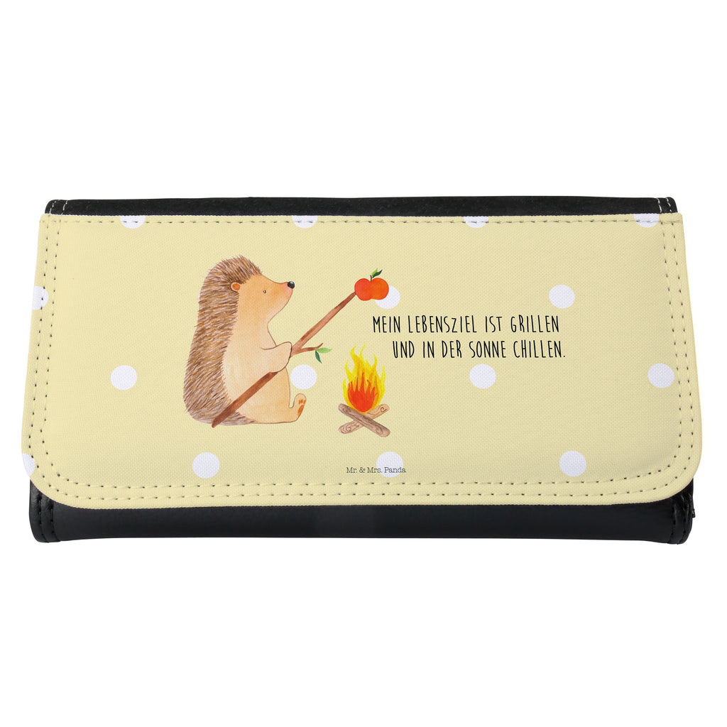 Damen Portemonnaie Igel grillt Portemonnaie, Portemonee, Geldbörse, Damen, Groß, XXL, Geldbeutel, Portemonnaies, Tiermotive, Gute Laune, lustige Sprüche, Tiere, Igel, Grillen, Ziele, Motivation, arbeitslos, Sinn des Lebens, Spruch