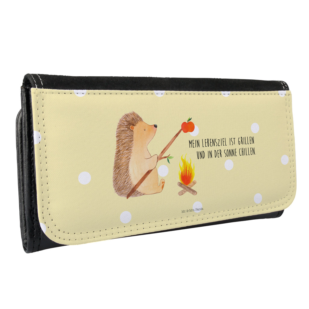 Damen Portemonnaie Igel grillt Portemonnaie, Portemonee, Geldbörse, Damen, Groß, XXL, Geldbeutel, Portemonnaies, Tiermotive, Gute Laune, lustige Sprüche, Tiere, Igel, Grillen, Ziele, Motivation, arbeitslos, Sinn des Lebens, Spruch