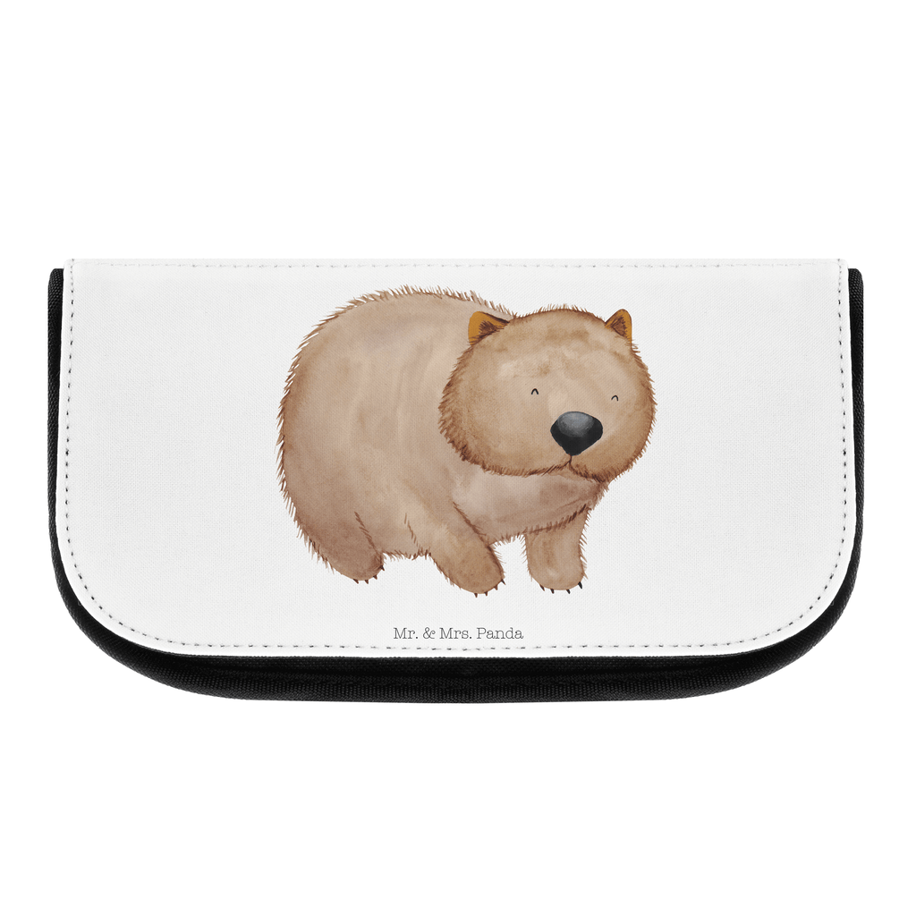 Kosmetiktasche Wombat Kosmetikbeutel, Kulturtasche, Kulturbeutel, Schminktasche, Make-Up Tasche, Tiermotive, Gute Laune, lustige Sprüche, Tiere, Wombat, Das Leben ist schön, Motivation, Spruch, Australien