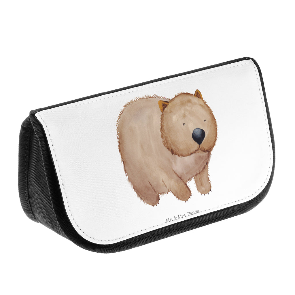 Kosmetiktasche Wombat Kosmetikbeutel, Kulturtasche, Kulturbeutel, Schminktasche, Make-Up Tasche, Tiermotive, Gute Laune, lustige Sprüche, Tiere, Wombat, Das Leben ist schön, Motivation, Spruch, Australien