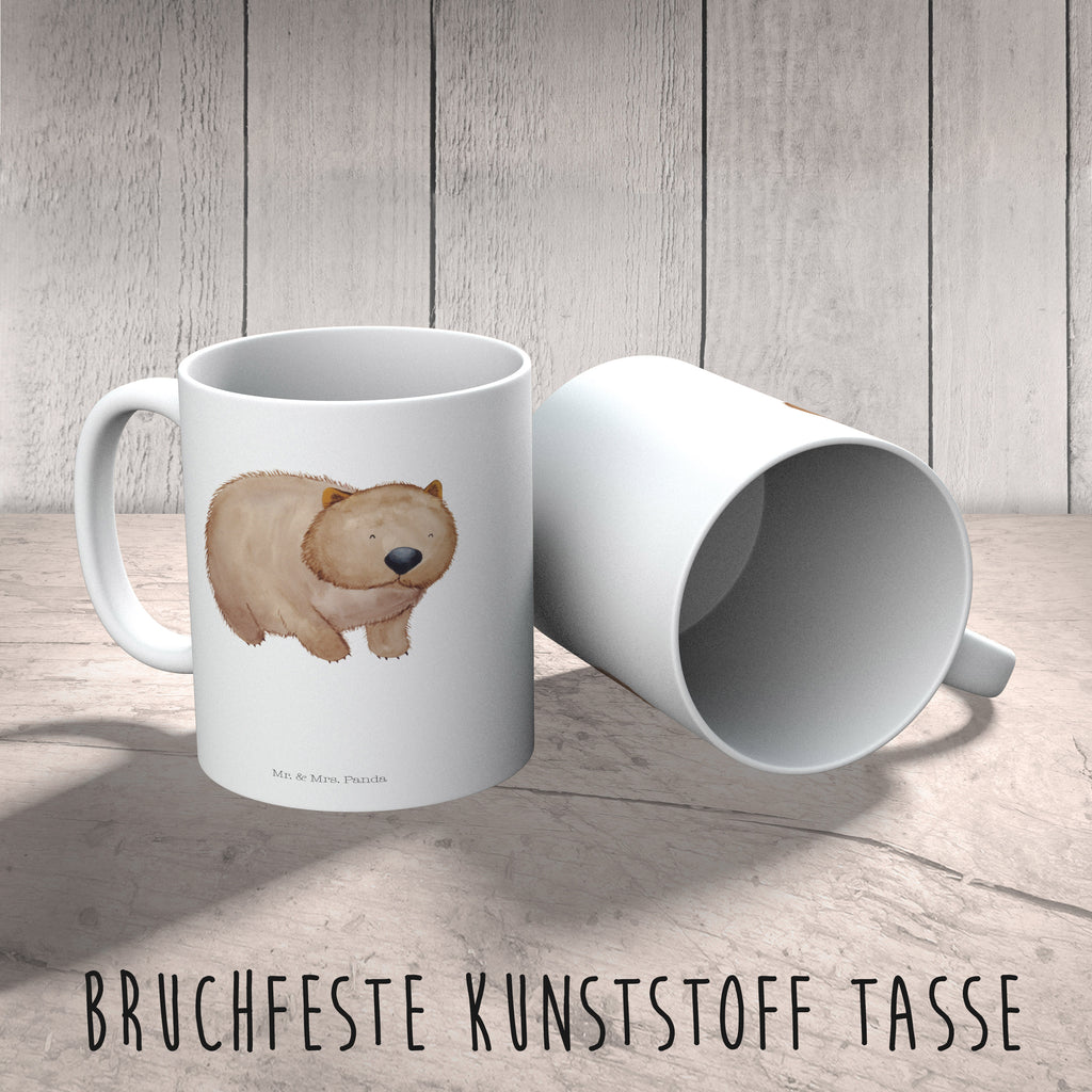Kindertasse Wombat Kunststoff Tasse, Kindergarten, Tasse, Trinkbecher, Camping Becher, Kaffeetasse, Kunststoffbecher, Kindergartenbecher, Outdoorgeschirr, Kunststoffgeschirr, Reisebecher, Reisetasse, Kinderbecher, Tiermotive, Gute Laune, lustige Sprüche, Tiere, Wombat, Das Leben ist schön, Motivation, Spruch, Australien