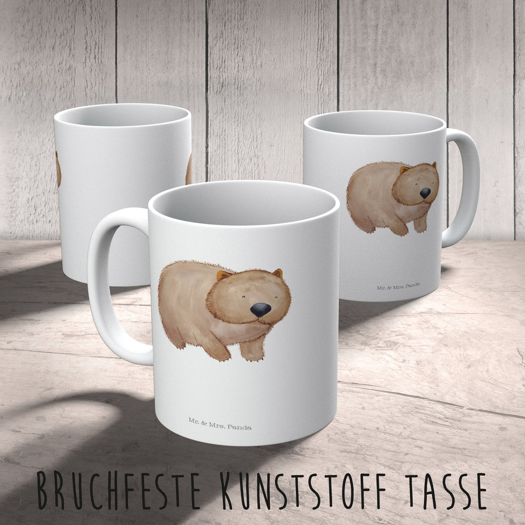 Kindertasse Wombat Kunststoff Tasse, Kindergarten, Tasse, Trinkbecher, Camping Becher, Kaffeetasse, Kunststoffbecher, Kindergartenbecher, Outdoorgeschirr, Kunststoffgeschirr, Reisebecher, Reisetasse, Kinderbecher, Tiermotive, Gute Laune, lustige Sprüche, Tiere, Wombat, Das Leben ist schön, Motivation, Spruch, Australien