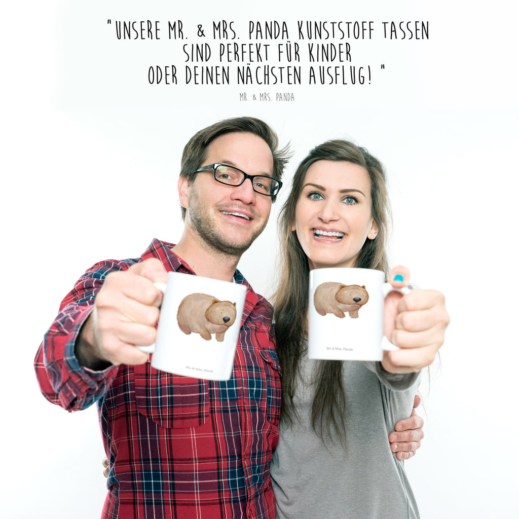 Kindertasse Wombat Kunststoff Tasse, Kindergarten, Tasse, Trinkbecher, Camping Becher, Kaffeetasse, Kunststoffbecher, Kindergartenbecher, Outdoorgeschirr, Kunststoffgeschirr, Reisebecher, Reisetasse, Kinderbecher, Tiermotive, Gute Laune, lustige Sprüche, Tiere, Wombat, Das Leben ist schön, Motivation, Spruch, Australien