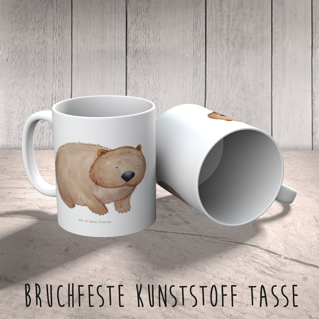 Kindertasse Wombat Kunststoff Tasse, Kindergarten, Tasse, Trinkbecher, Camping Becher, Kaffeetasse, Kunststoffbecher, Kindergartenbecher, Outdoorgeschirr, Kunststoffgeschirr, Reisebecher, Reisetasse, Kinderbecher, Tiermotive, Gute Laune, lustige Sprüche, Tiere, Wombat, Das Leben ist schön, Motivation, Spruch, Australien