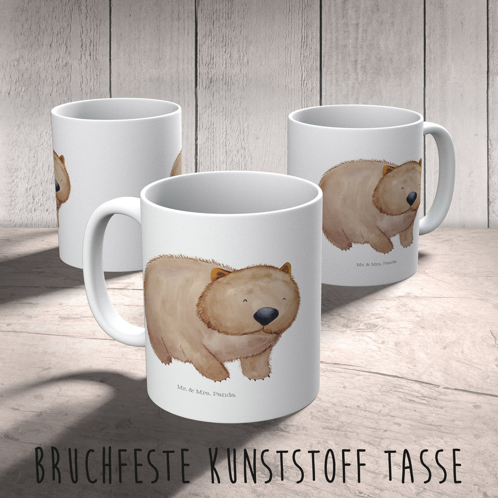 Kindertasse Wombat Kunststoff Tasse, Kindergarten, Tasse, Trinkbecher, Camping Becher, Kaffeetasse, Kunststoffbecher, Kindergartenbecher, Outdoorgeschirr, Kunststoffgeschirr, Reisebecher, Reisetasse, Kinderbecher, Tiermotive, Gute Laune, lustige Sprüche, Tiere, Wombat, Das Leben ist schön, Motivation, Spruch, Australien