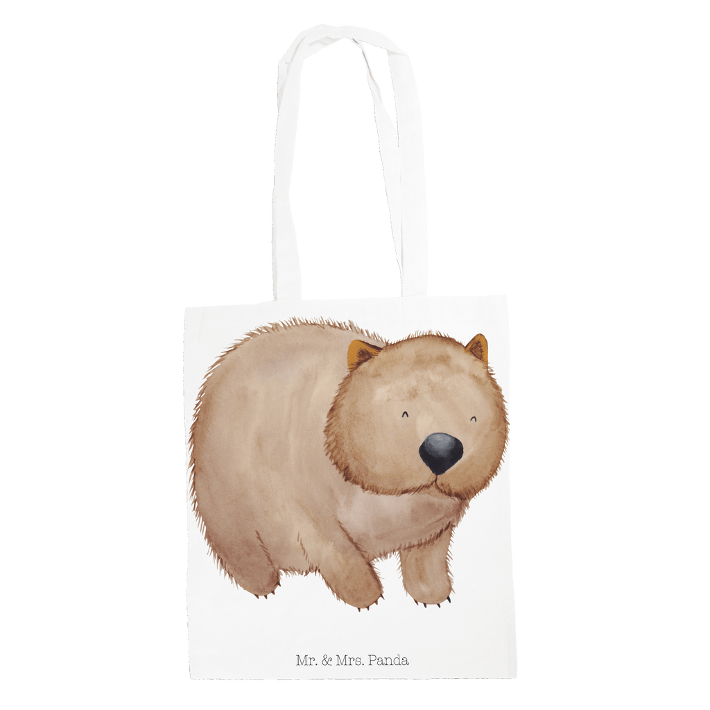 Tragetasche Wombat Beuteltasche, Beutel, Einkaufstasche, Jutebeutel, Stoffbeutel, Tiermotive, Gute Laune, lustige Sprüche, Tiere, Wombat, Das Leben ist schön, Motivation, Spruch, Australien