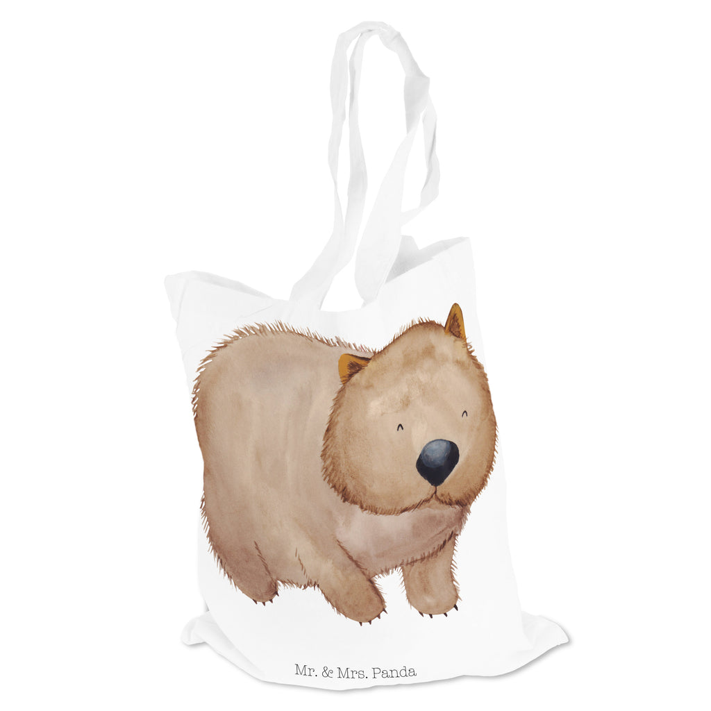 Tragetasche Wombat Beuteltasche, Beutel, Einkaufstasche, Jutebeutel, Stoffbeutel, Tiermotive, Gute Laune, lustige Sprüche, Tiere, Wombat, Das Leben ist schön, Motivation, Spruch, Australien