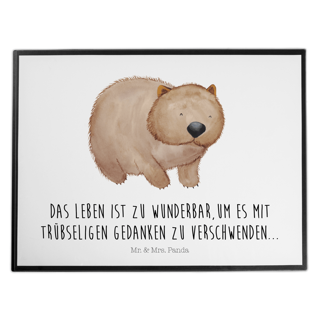 Schreibtischunterlage Wombat Schreibunterlage, Schreibtischauflage, Bürobedarf, Büroartikel, Schreibwaren, Schreibtisch Unterlagen, Schreibtischunterlage Groß, Tiermotive, Gute Laune, lustige Sprüche, Tiere, Wombat, Das Leben ist schön, Motivation, Spruch, Australien