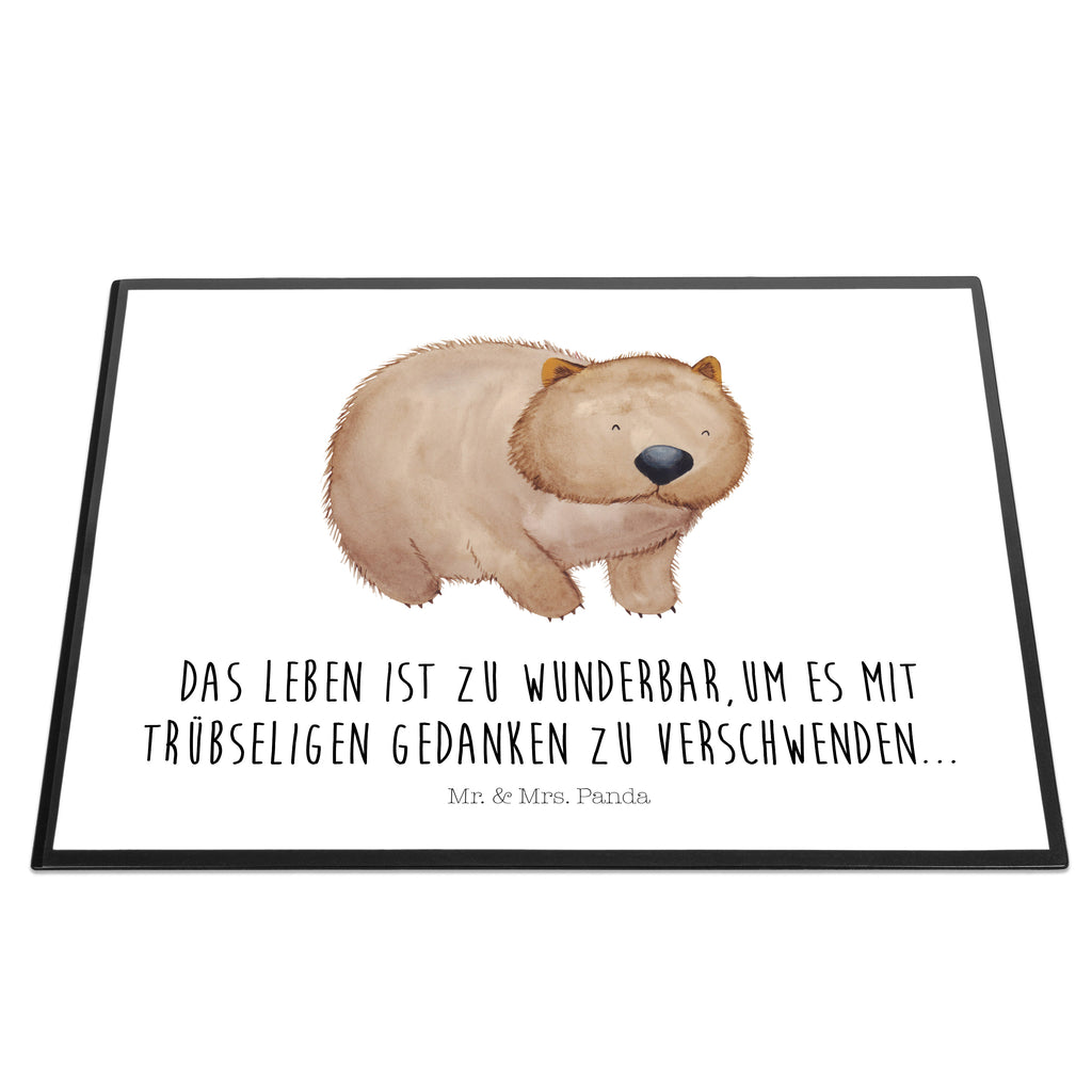 Schreibtischunterlage Wombat Schreibunterlage, Schreibtischauflage, Bürobedarf, Büroartikel, Schreibwaren, Schreibtisch Unterlagen, Schreibtischunterlage Groß, Tiermotive, Gute Laune, lustige Sprüche, Tiere, Wombat, Das Leben ist schön, Motivation, Spruch, Australien