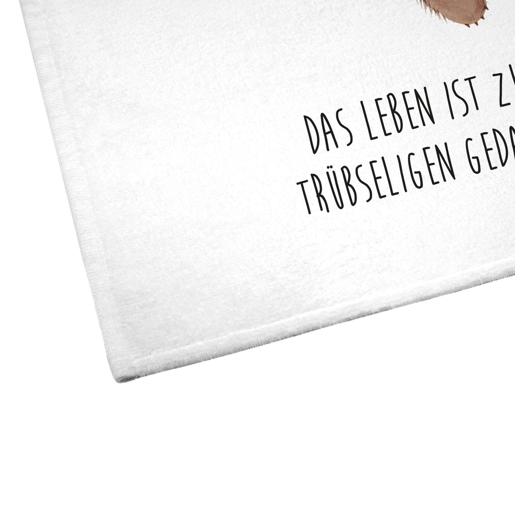 Gäste Handtuch Wombat Gästetuch, Reisehandtuch, Sport Handtuch, Frottier, Kinder Handtuch, süße Tiermotive, gute Laune, lustige Sprüche, Tiere, Wombat, Das Leben ist schön, Motivation, Spruch, Australien