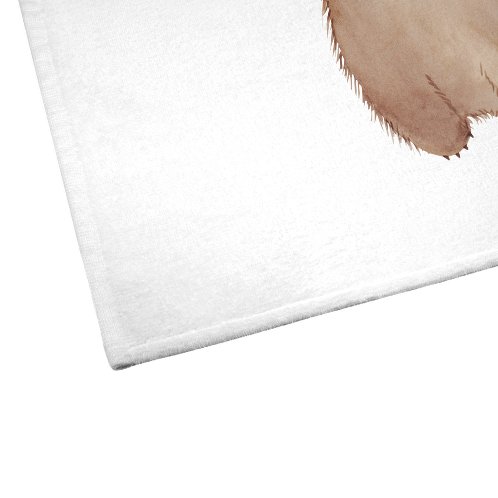 Gäste Handtuch Wombat Gästetuch, Reisehandtuch, Sport Handtuch, Frottier, Kinder Handtuch, süße Tiermotive, gute Laune, lustige Sprüche, Tiere, Wombat, Das Leben ist schön, Motivation, Spruch, Australien