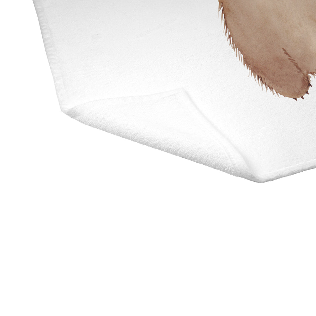 Gäste Handtuch Wombat Gästetuch, Reisehandtuch, Sport Handtuch, Frottier, Kinder Handtuch, süße Tiermotive, gute Laune, lustige Sprüche, Tiere, Wombat, Das Leben ist schön, Motivation, Spruch, Australien