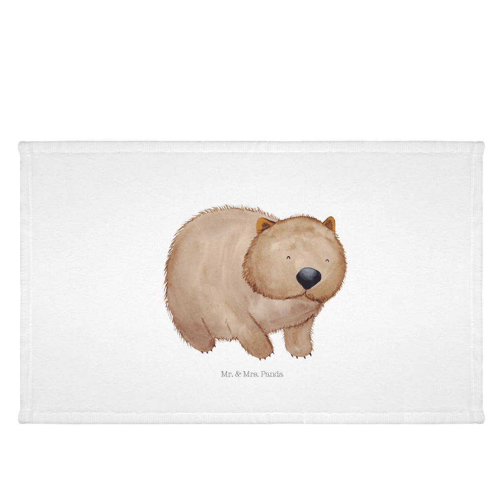 50 x 100 Handtuch Wombat Handtuch, Badehandtuch, Badezimmer, Handtücher, groß, Kinder, Baby, Tiermotive, Gute Laune, lustige Sprüche, Tiere, Wombat, Das Leben ist schön, Motivation, Spruch, Australien