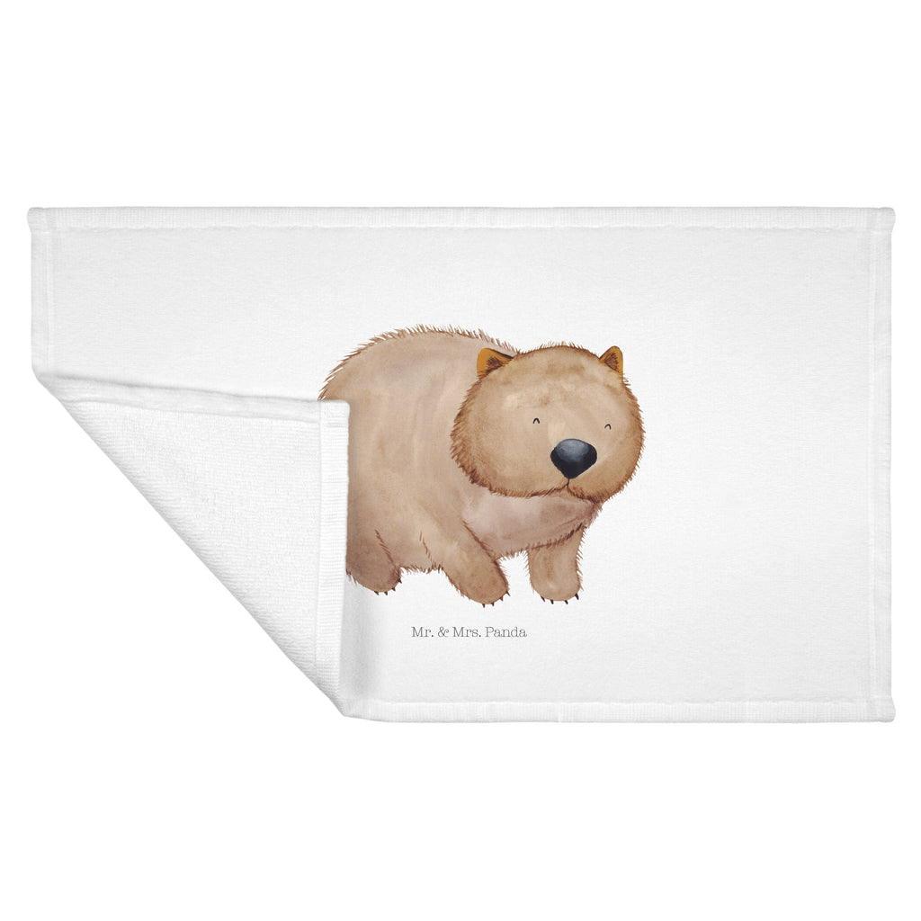 50 x 100 Handtuch Wombat Handtuch, Badehandtuch, Badezimmer, Handtücher, groß, Kinder, Baby, Tiermotive, Gute Laune, lustige Sprüche, Tiere, Wombat, Das Leben ist schön, Motivation, Spruch, Australien