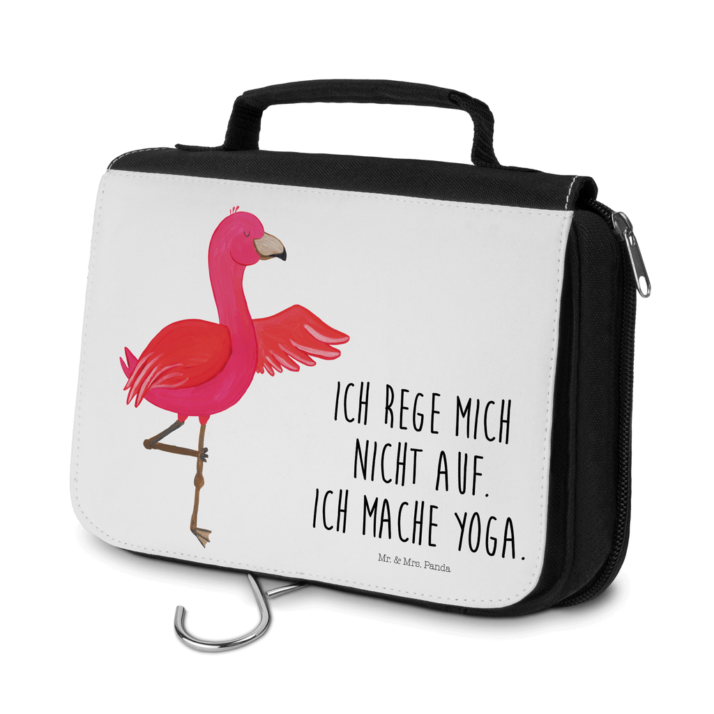 Kulturbeutel Flamingo Yoga Kulturbeutel, Zum Aufhängen, Waschtasche, Kosmetiktasche, Damen, Herren, Aufbewahrungstasche, Schminktasche, Kosmetikbeutel, Organizer, Kulturtasche, Schminkutensil, Flamingo, Vogel, Yoga, Namaste, Achtsamkeit, Yoga-Übung, Entspannung, Ärger, Aufregen, Tiefenentspannung