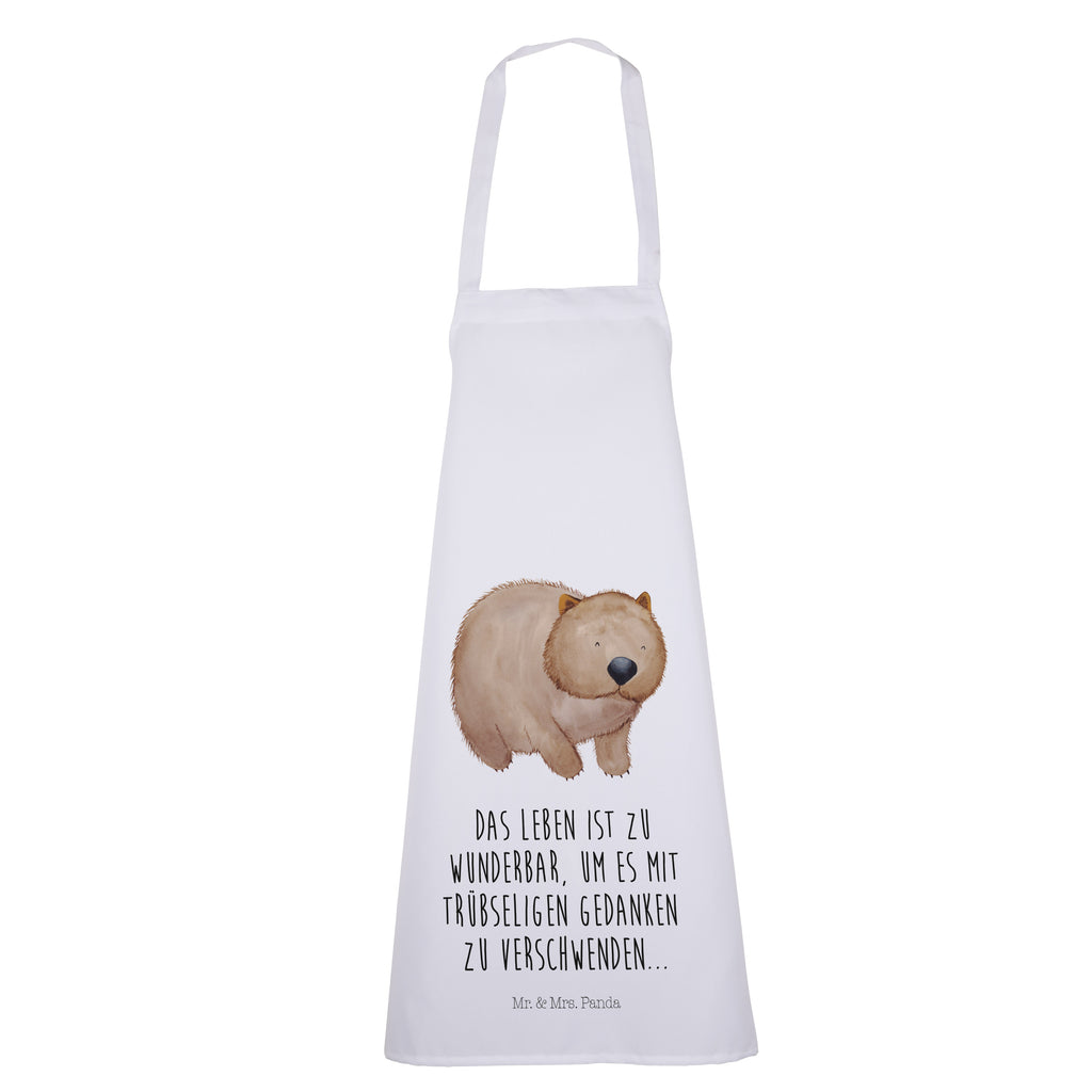 Kochschürze Wombat Schürze, Backschürze, Küchenschürze, Grillschürze, Latzschürze, Tiermotive, Gute Laune, lustige Sprüche, Tiere, Wombat, Das Leben ist schön, Motivation, Spruch, Australien