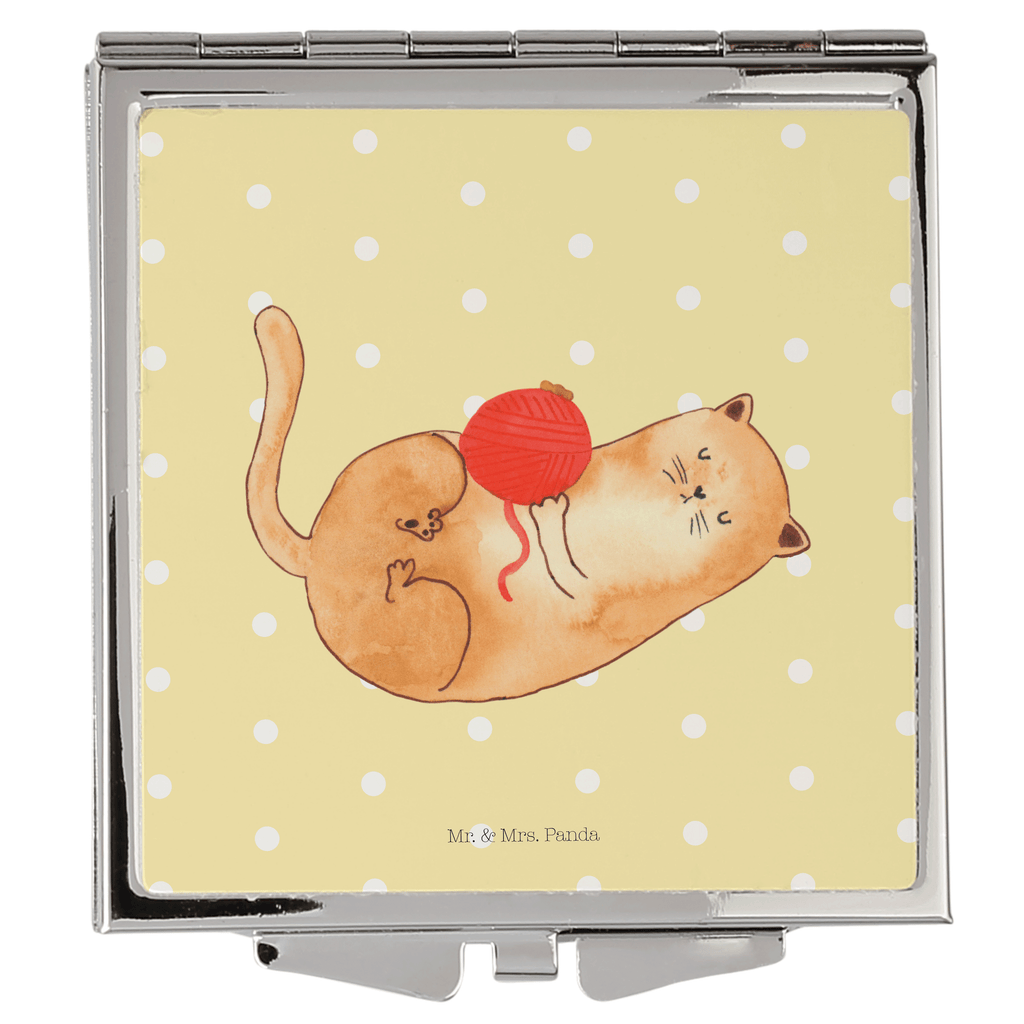 Handtaschenspiegel quadratisch Katzen Wollknäul Spiegel, Handtasche, Quadrat, silber, schminken, Schminkspiegel, Katze, Katzenmotiv, Katzenfan, Katzendeko, Katzenfreund, Katzenliebhaber, Katzenprodukte, Katzenartikel, Katzenaccessoires, Katzensouvenirs, Katzenliebhaberprodukte, Katzenmotive, Katzen, Kater, Mietze, Cat, Cats, Katzenhalter, Katzenbesitzerin, Haustier, Wollknäuel, Wolle, Spielen, Spiel, verspielt