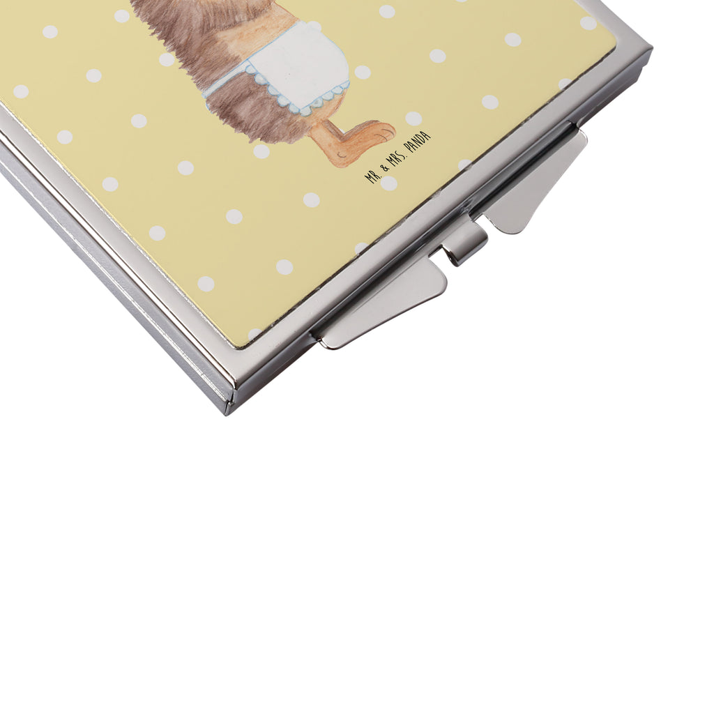 Handtaschenspiegel quadratisch Igel mit Wein Spiegel, Handtasche, Quadrat, silber, schminken, Schminkspiegel, Tiermotive, Gute Laune, lustige Sprüche, Tiere, Wein Spruch, Igel, Geschenk Weintrinker, Geschenk Weinliebhaber, Wein Deko, Weinglas, Rotwein, Weißwein, Wein trinken