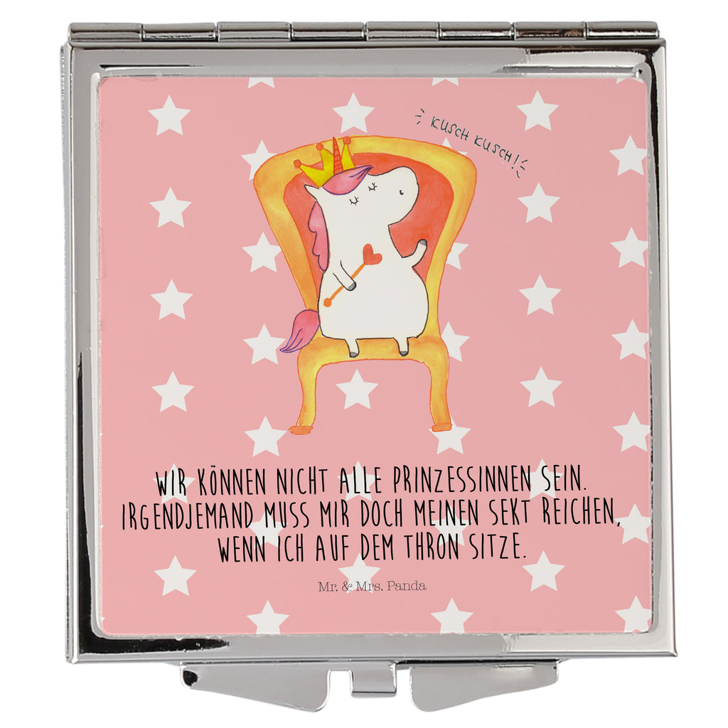Handtaschenspiegel quadratisch Einhorn Prinzessin Spiegel, Handtasche, Quadrat, silber, schminken, Schminkspiegel, Einhorn, Einhörner, Einhorn Deko, Pegasus, Unicorn, Geburtstag, Prinzessin, Geburtstagsgeschenk, Geschenk, Monat