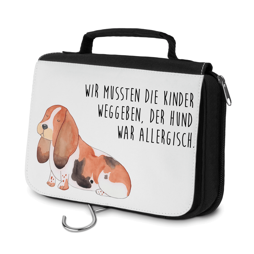 Kulturbeutel Hund Basset Hound Kulturbeutel, Zum Aufhängen, Waschtasche, Kosmetiktasche, Damen, Herren, Aufbewahrungstasche, Schminktasche, Kosmetikbeutel, Organizer, Kulturtasche, Schminkutensil, Hund, Hundemotiv, Haustier, Hunderasse, Tierliebhaber, Hundebesitzer, Sprüche, Basset Hound, Basset, Hundeliebe, kinderlos