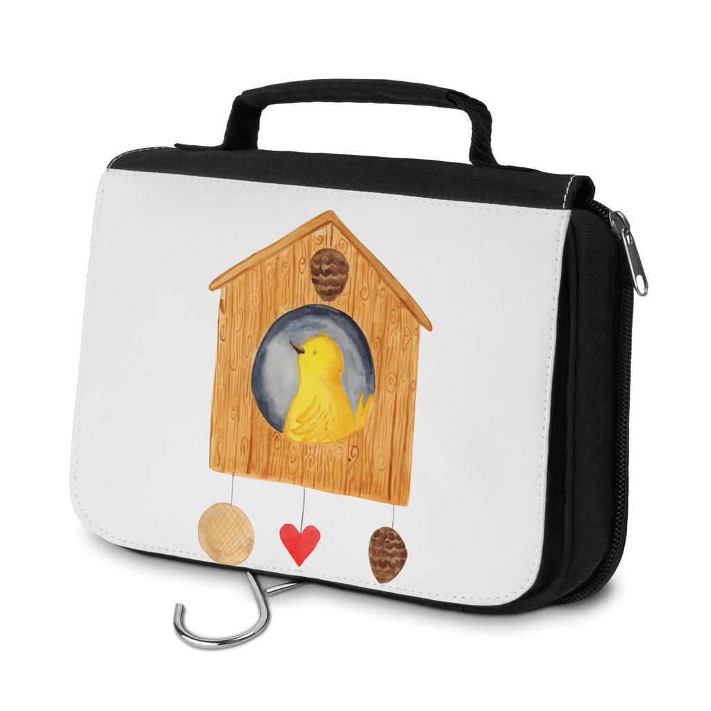 Kulturbeutel Vogelhaus Kulturbeutel, Zum Aufhängen, Waschtasche, Kosmetiktasche, Damen, Herren, Aufbewahrungstasche, Schminktasche, Kosmetikbeutel, Organizer, Kulturtasche, Schminkutensil, Tiermotive, Gute Laune, lustige Sprüche, Tiere, Vogel, Vögel, Vogelhaus, Vogelhäuschen, Home sweet home, Zuhause, Nest, Eigenheim, Familie, Wohnung, Haus, unser Haus, Lieblingsort, Castle