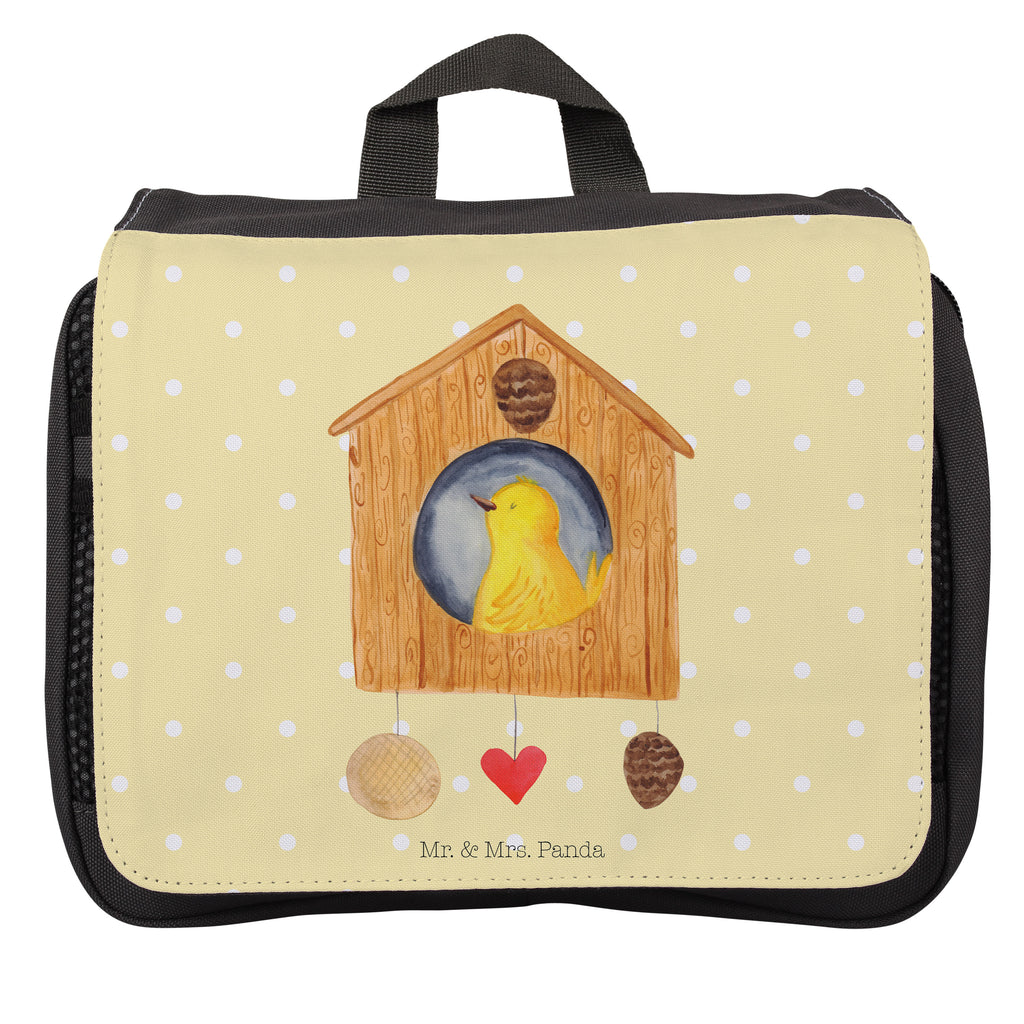 Kulturbeutel Vogelhaus Kulturbeutel, Zum Aufhängen, Waschtasche, Kosmetiktasche, Damen, Herren, Aufbewahrungstasche, Schminktasche, Kosmetikbeutel, Organizer, Kulturtasche, Schminkutensil, Tiermotive, Gute Laune, lustige Sprüche, Tiere, Vogel, Vögel, Vogelhaus, Vogelhäuschen, Home sweet home, Zuhause, Nest, Eigenheim, Familie, Wohnung, Haus, unser Haus, Lieblingsort, Castle