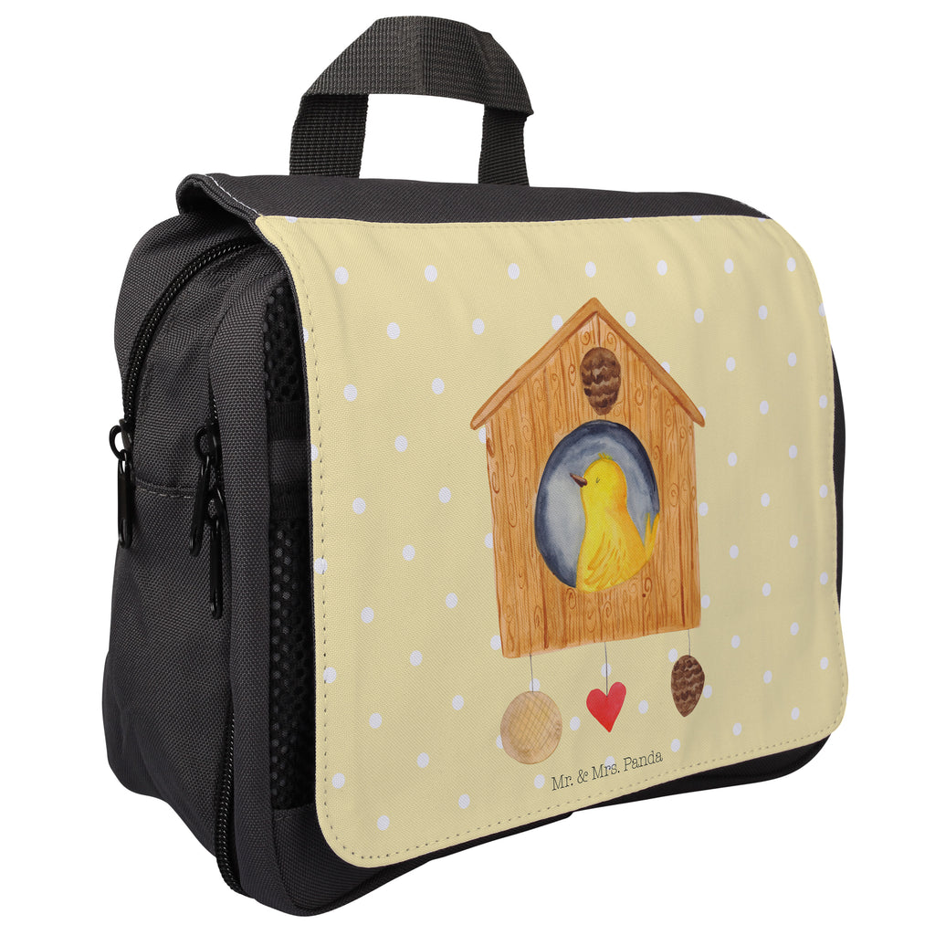 Kulturbeutel Vogelhaus Kulturbeutel, Zum Aufhängen, Waschtasche, Kosmetiktasche, Damen, Herren, Aufbewahrungstasche, Schminktasche, Kosmetikbeutel, Organizer, Kulturtasche, Schminkutensil, Tiermotive, Gute Laune, lustige Sprüche, Tiere, Vogel, Vögel, Vogelhaus, Vogelhäuschen, Home sweet home, Zuhause, Nest, Eigenheim, Familie, Wohnung, Haus, unser Haus, Lieblingsort, Castle