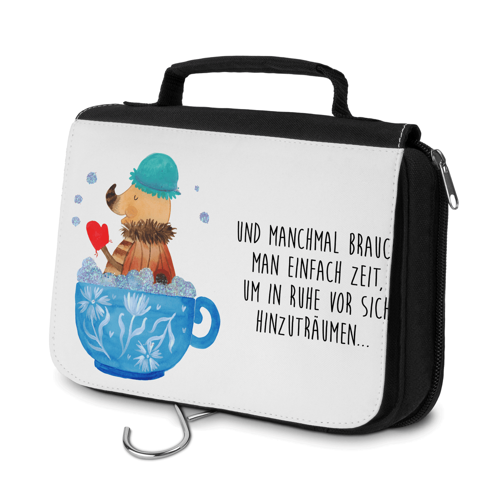 Kulturbeutel Nachtfalter Schaumbad Kulturbeutel, Zum Aufhängen, Waschtasche, Kosmetiktasche, Damen, Herren, Aufbewahrungstasche, Schminktasche, Kosmetikbeutel, Organizer, Kulturtasche, Schminkutensil, Tiermotive, Gute Laune, lustige Sprüche, Tiere, Nachtfalter, Schaumbad, Badezimmer, Bad, WC, Badezimmerdeko, Baden, Tasse, Träumen, verträumt, Ziele, Zeitmanagement