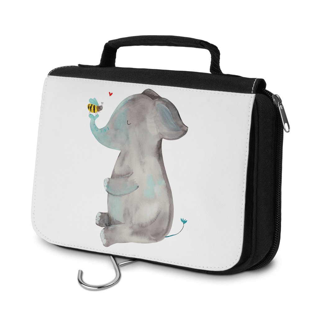 Kulturbeutel Elefant & Biene Kulturbeutel, Zum Aufhängen, Waschtasche, Kosmetiktasche, Damen, Herren, Aufbewahrungstasche, Schminktasche, Kosmetikbeutel, Organizer, Kulturtasche, Schminkutensil, Tiermotive, Gute Laune, lustige Sprüche, Tiere, Elefant, Biene, Liebe, Liebesbeweis, Jahrestag, Liebesgeschenk, Heiratsantrag, Hochzeitsgeschenk, Liebesspruch