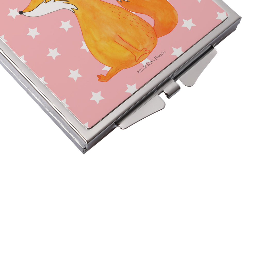 Handtaschenspiegel quadratisch Fuchshörnchen Spiegel, Handtasche, Quadrat, silber, schminken, Schminkspiegel, Einhorn, Einhörner, Einhorn Deko, Pegasus, Unicorn, Fuchs, Unicorns, Fuchshörnchen, Fuchshorn, Foxycorn, Füchse
