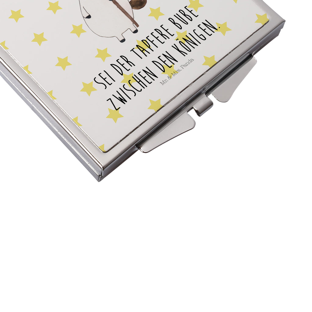 Handtaschenspiegel quadratisch Einhorn Bube Spiegel, Handtasche, Quadrat, silber, schminken, Schminkspiegel, Einhorn, Einhörner, Einhorn Deko, Pegasus, Unicorn, Bube, Mittelalter