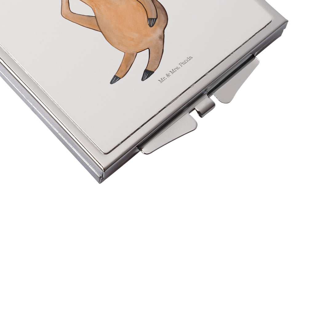 Handtaschenspiegel quadratisch Faultier Vogel zeigen Spiegel, Handtasche, Quadrat, silber, schminken, Schminkspiegel, Faultier, Faultier Geschenk, Faultier Deko, Faultiere, faul, Lieblingstier, Spinner, früher Vogel, der frühe Vogel, Frühaufsteher, Morgenmuffel, Vogel, Faultierwelt