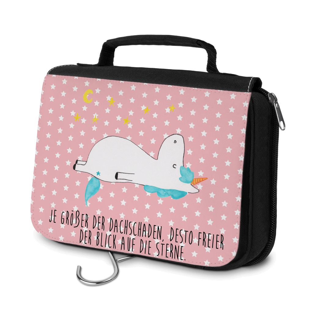 Kulturbeutel Einhorn Sternenhimmel Kulturbeutel, Zum Aufhängen, Waschtasche, Kosmetiktasche, Damen, Herren, Aufbewahrungstasche, Schminktasche, Kosmetikbeutel, Organizer, Kulturtasche, Schminkutensil, Einhorn, Einhörner, Einhorn Deko, Pegasus, Unicorn, Sterne, Dachschaden, Verrückt, Sternenhimmel