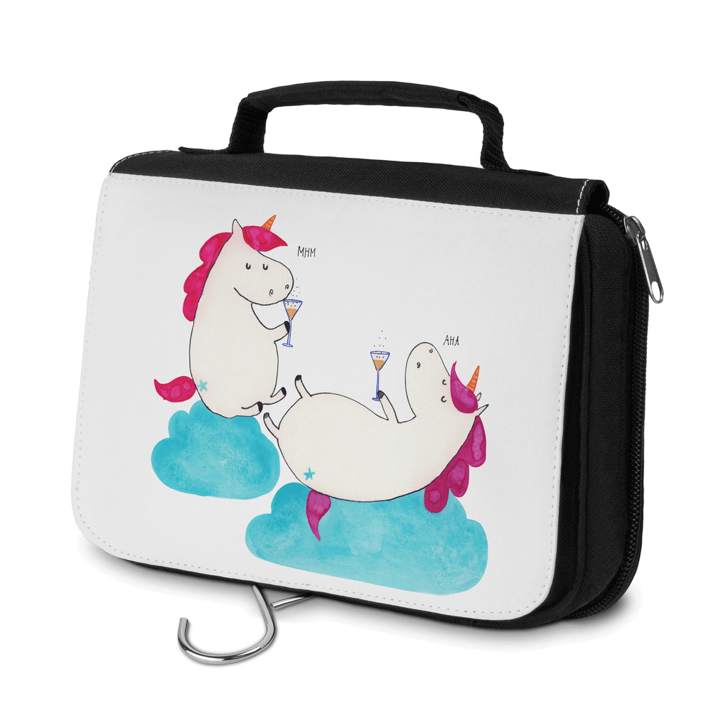 Kulturbeutel Einhörner Sekt Kulturbeutel, Zum Aufhängen, Waschtasche, Kosmetiktasche, Damen, Herren, Aufbewahrungstasche, Schminktasche, Kosmetikbeutel, Organizer, Kulturtasche, Schminkutensil, Einhorn, Einhörner, Einhorn Deko, Pegasus, Unicorn, Freundinnen, Freundin, BFF, Sekt, Mädelsabend, Spaß, Party, Korken, Anstoßen, Beste