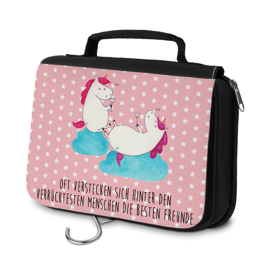 Kulturbeutel Einhörner Sekt Kulturbeutel, Zum Aufhängen, Waschtasche, Kosmetiktasche, Damen, Herren, Aufbewahrungstasche, Schminktasche, Kosmetikbeutel, Organizer, Kulturtasche, Schminkutensil, Einhorn, Einhörner, Einhorn Deko, Pegasus, Unicorn, Freundinnen, Freundin, BFF, Sekt, Mädelsabend, Spaß, Party, Korken, Anstoßen, Beste