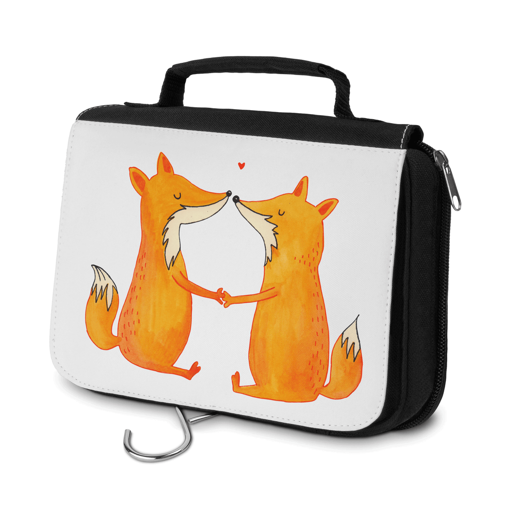 Kulturbeutel Füchse Liebe Kulturbeutel, Zum Aufhängen, Waschtasche, Kosmetiktasche, Damen, Herren, Aufbewahrungstasche, Schminktasche, Kosmetikbeutel, Organizer, Kulturtasche, Schminkutensil, Fuchs, Füchse, Fox, Liebe, Liebespaar, Paar, Partner, Freundin, Freund, Ehe, Verlobte, Ehemann, Ehefrau, Liebesbeweis