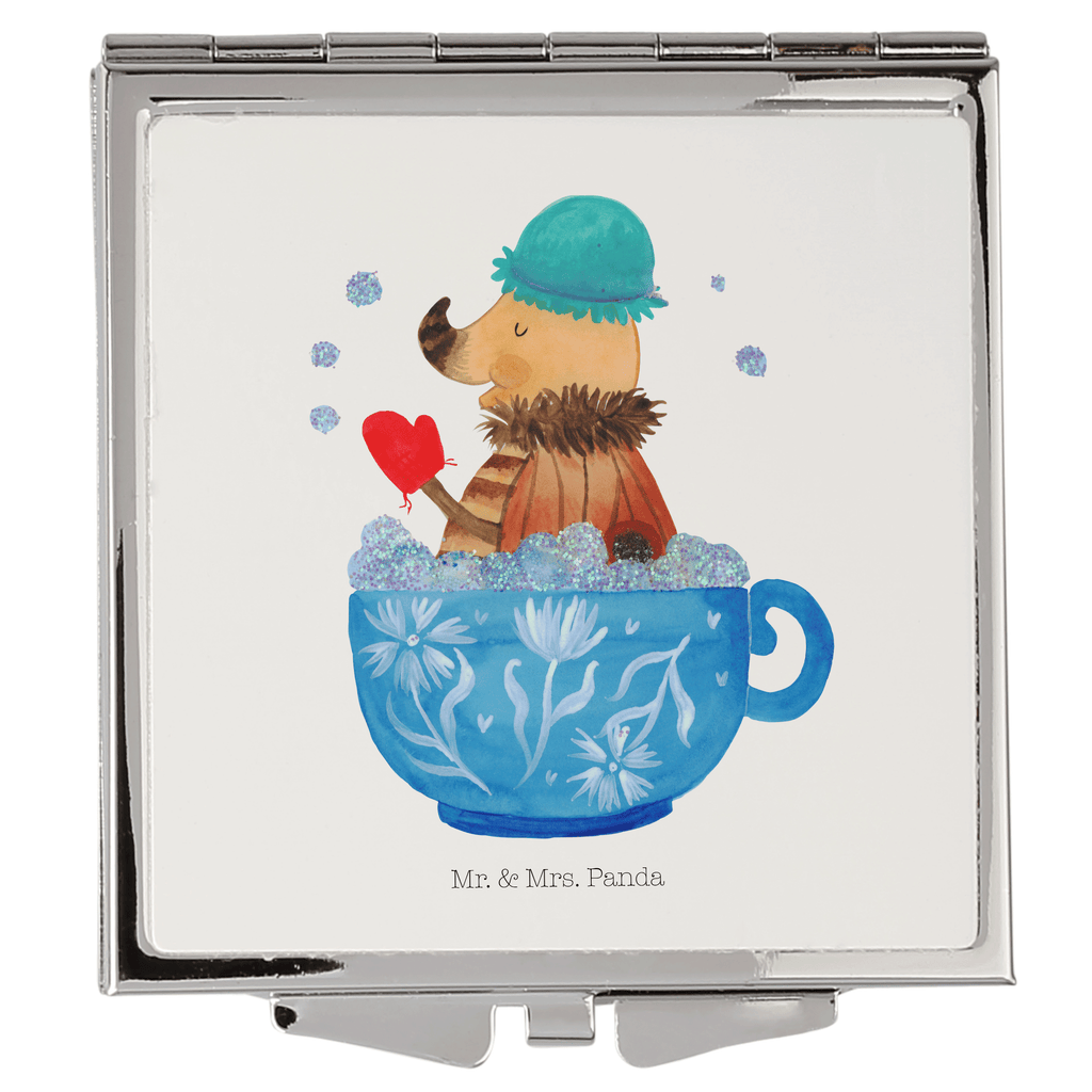 Handtaschenspiegel quadratisch Nachtfalter Schaumbad Spiegel, Handtasche, Quadrat, silber, schminken, Schminkspiegel, Tiermotive, Gute Laune, lustige Sprüche, Tiere, Nachtfalter, Schaumbad, Badezimmer, Bad, WC, Badezimmerdeko, Baden, Tasse, Träumen, verträumt, Ziele, Zeitmanagement